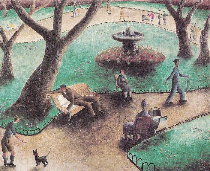 Peter Purves Smith The Park oil painting picture